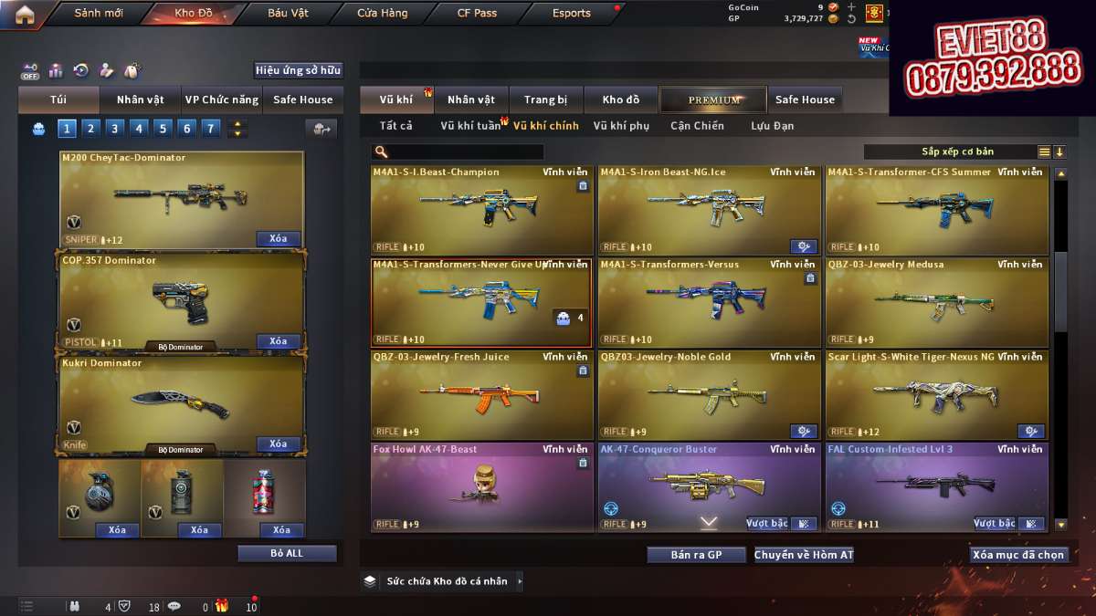 shop acc cf uy tin gia re